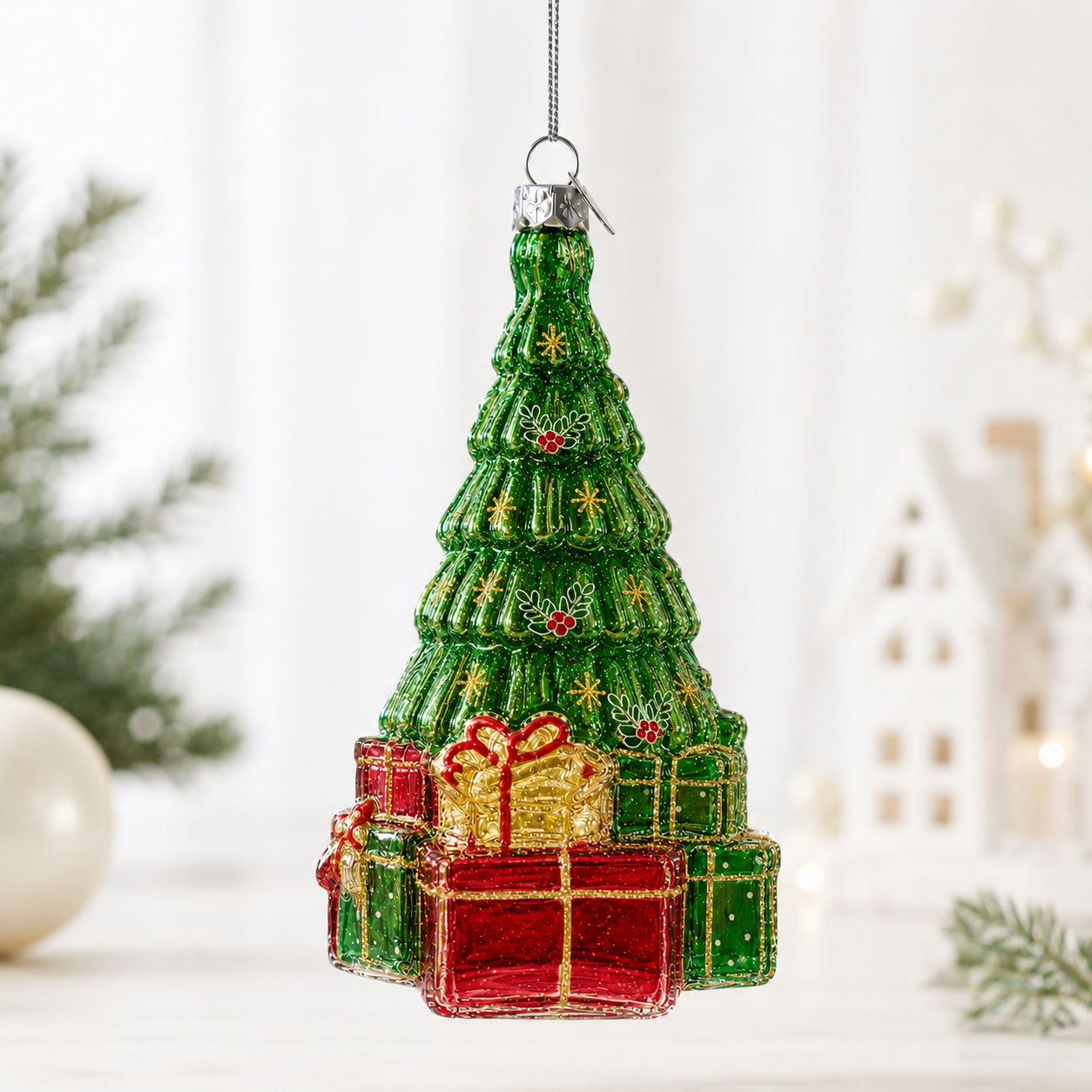 Buy Christmas Ornaments Clear Glass by BestPysanky Online Gift Ship
