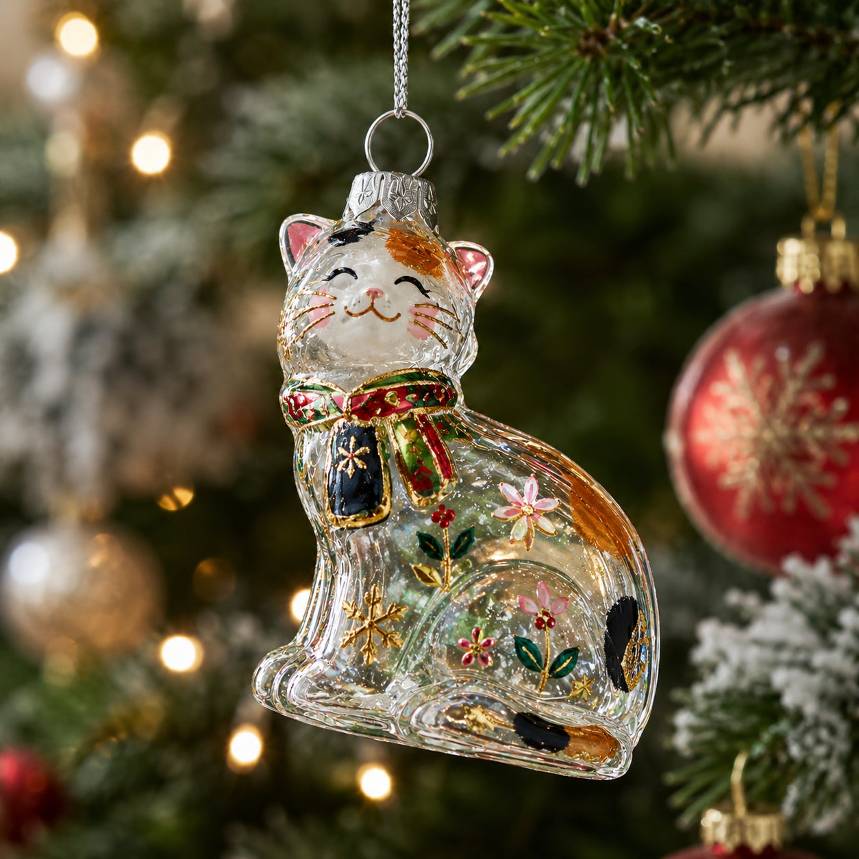 Buy Christmas Ornaments Clear Glass by BestPysanky Online Gift Ship