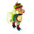 Charming Giraffe in Costume - Blown Glass Christmas Ornament in Multi color,  shape