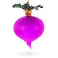 Beetroot Glass Christmas Ornament in Purple color Figurine