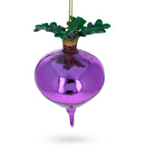 Vibrant Beetroot - Blown Glass Christmas Ornament in Purple color,  shape