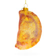 Delicious Dumpling Pierogi - Blown Glass Christmas Ornament in Orange color,  shape