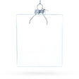 Flask Clear Blown Glass Christmas Ornament in Clear color Figurine