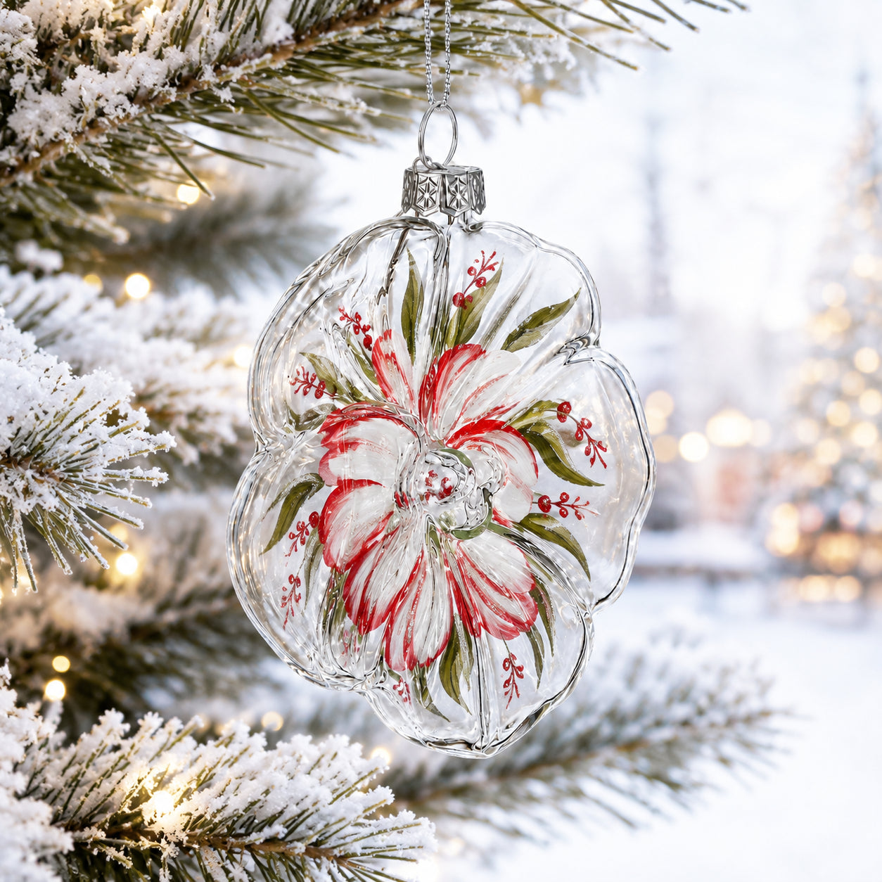 Buy Christmas Ornaments Clear Glass by BestPysanky Online Gift Ship