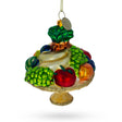 Glass Sumptuous Fruit Platter - Blown Glass Christmas Ornament in Multi color