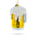 Beer Mug Glass Christmas Ornament in Yellow color Figurine