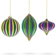 Vibrant Vintage Multicolored - Blown Glass Christmas Ornaments in Multi color, Round shape