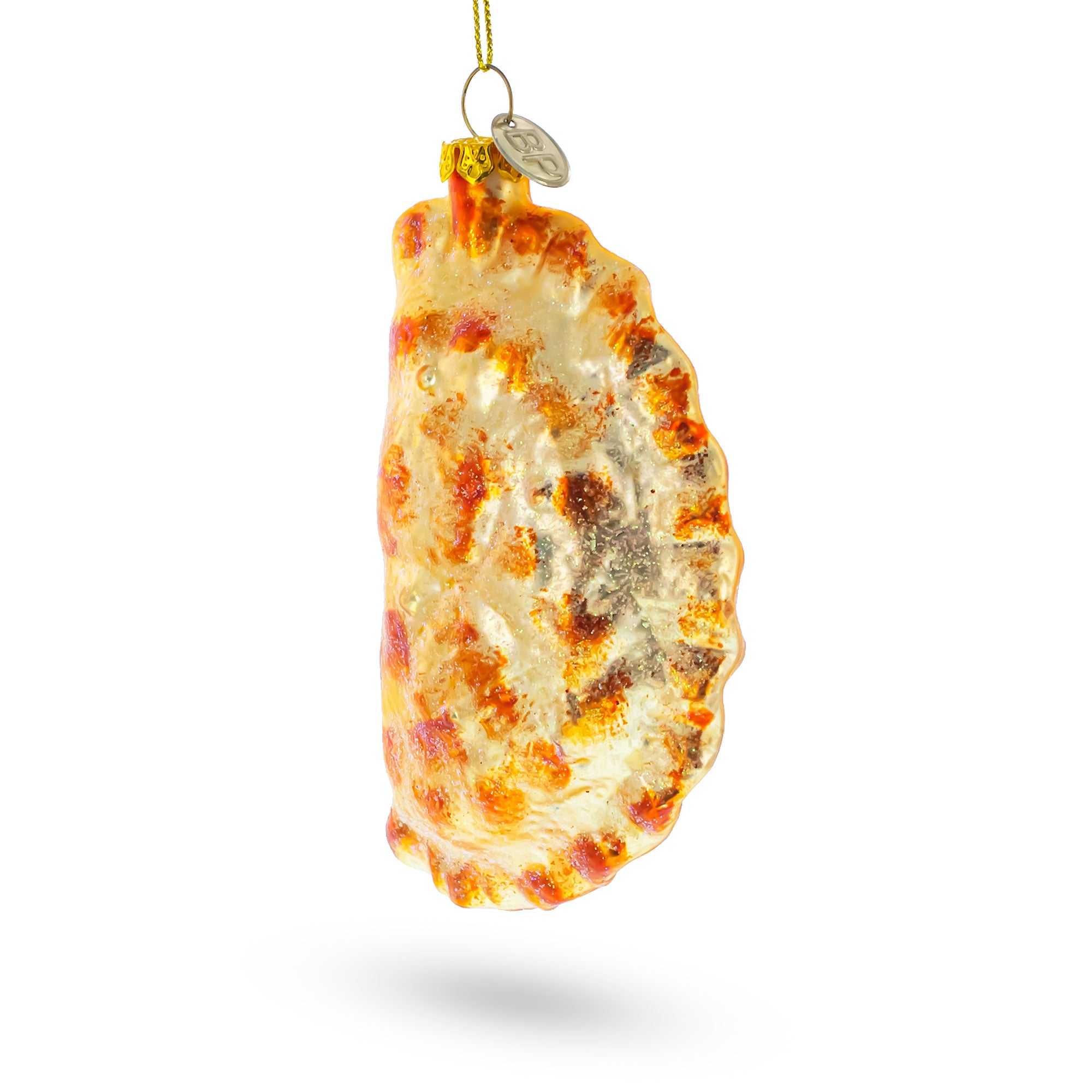 BestPysanky online gift shop sells dumpling pierogi glass christmas ornament ornaments food bakery orange made high-quality ensures stunning shine lasting durability exquisitely hand-painted highlights vibrant colors intricate details unique appeal includes hanging cord effortless