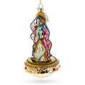 Reverent Virgin Mary with Baby Jesus Glass Christmas Ornament in Multi color Figurine