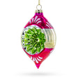 Glass Vintage Tinsel - Retro-Inspired Blown Glass Christmas Ornament in Multi color Rhombus