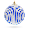 Jack in the Box Glass Christmas Ornament in Blue color Round