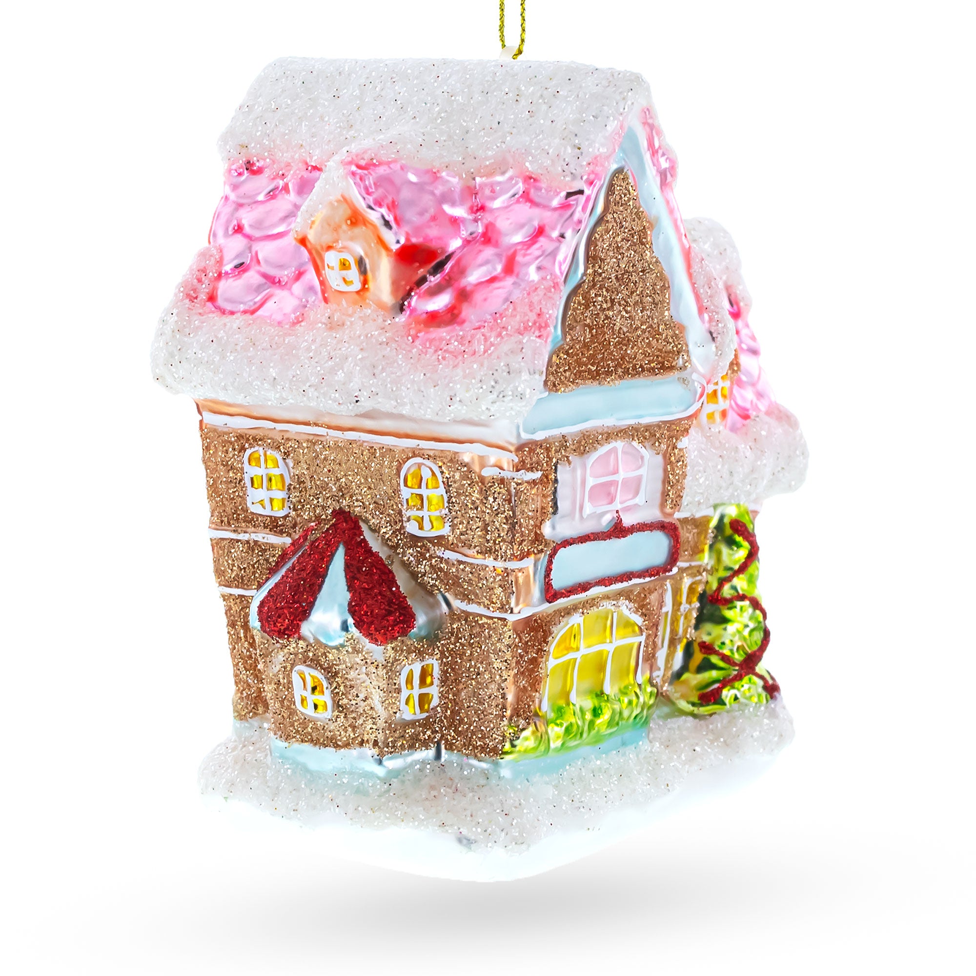 Buy Christmas Ornaments Gingerbread Buildings by BestPysanky Online Gift Ship