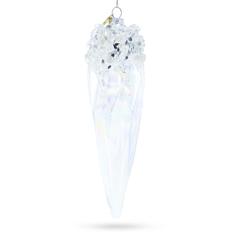 Sparkling Crystal Blown Glass Christmas Ornament in Multi color