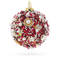 Luxury Pearl & Sequin Beaded Glass Christmas Ornament in Multi color Round