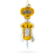Gold and Silver Corkscrew Glass Christmas Ornament in Multi color