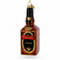 Whiskey Bottle Glass Christmas Ornament in Brown color Figurine