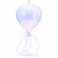 Iridescent Sky Balloon Glass Christmas Ornament in Clear color Round