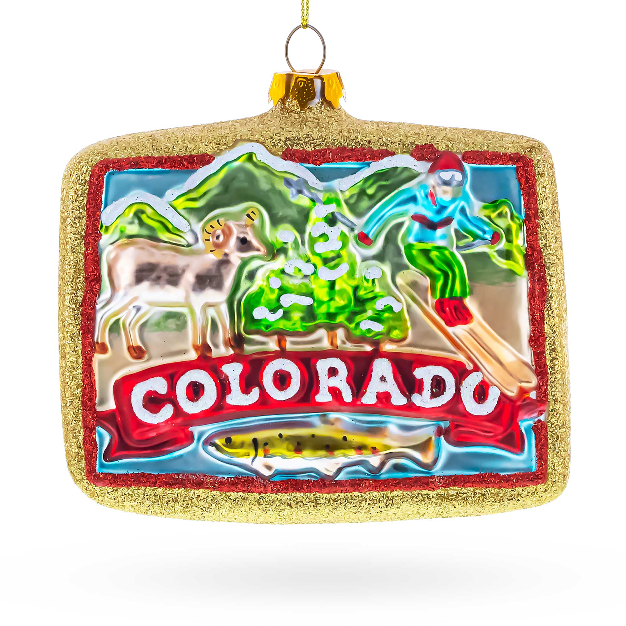 Buy Christmas Ornaments Travel North America USA Colorado by BestPysanky Online Gift Ship