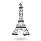 Glass Iconic Eiffel Tower, Paris - Blown Glass Christmas Ornament in Clear color