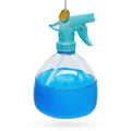 Window Cleaning Spray Glass Christmas Ornament in Blue color Figurine