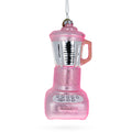 Blender Food Mixer Glass Christmas Ornament in Pink color Figurine