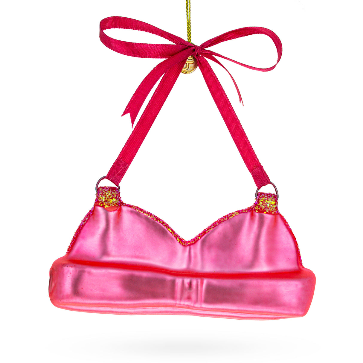 Buy Elegant Pink Bra - Blown Glass Christmas Ornament