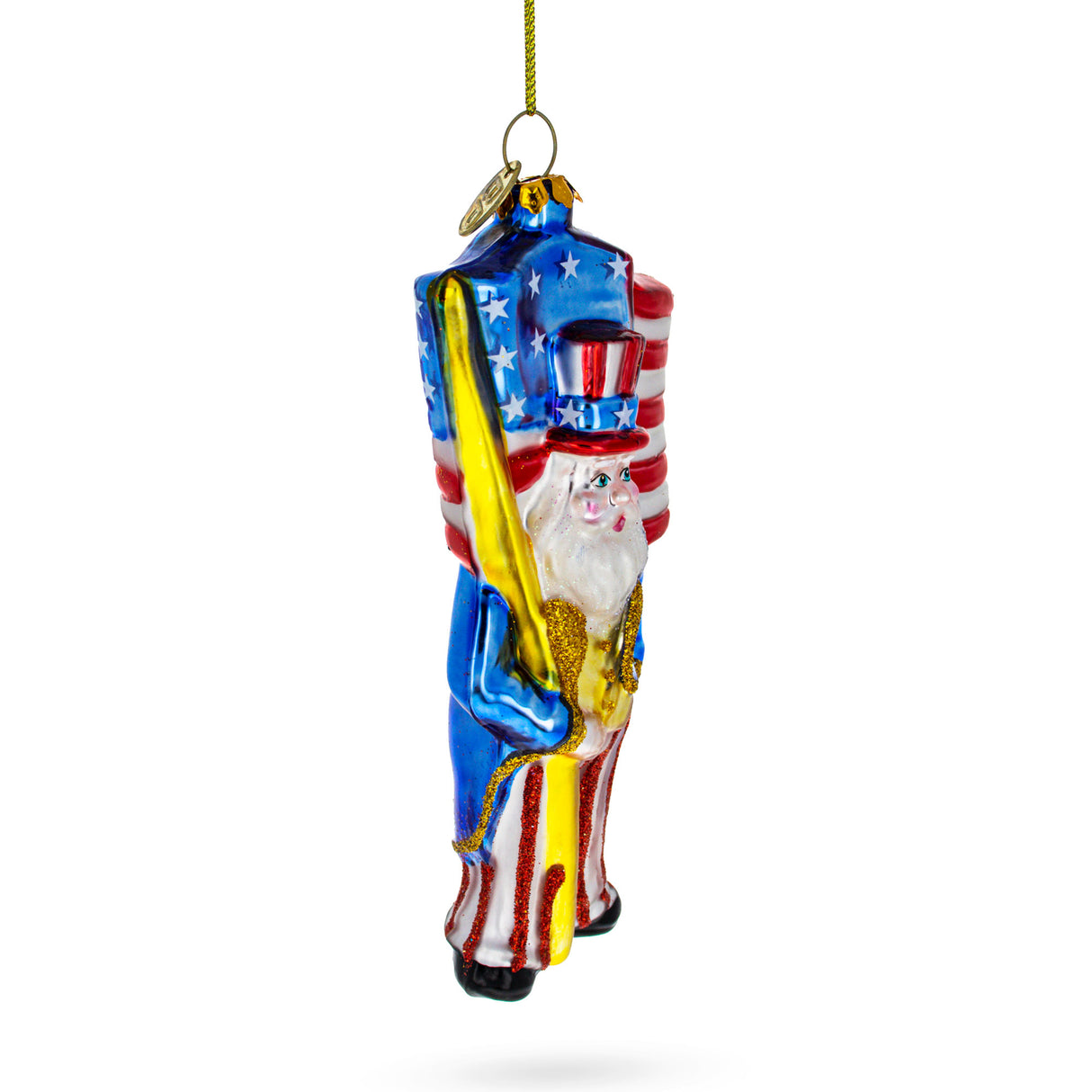 Buy Christmas Ornaments > Patriotic > Santa by BestPysanky Online Gift Ship