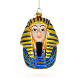 Majestic Sphinx of Giza, Egypt - Blown Glass Christmas Ornament in Multi color,  shape