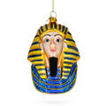 Sphinx of Giza, Egypt Glass Christmas Ornament in Blue color Figurine