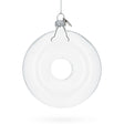 Delicious Doughnut Clear - Blown Glass Christmas Ornament in Clear color, Round shape