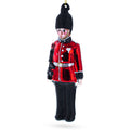 British Royal Guard British Glass Christmas Ornament in Red color Figurine