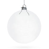 Glass Exquisite Clear - Blown Glass Ball Christmas Ornament 4.6 Inches in Clear color Round