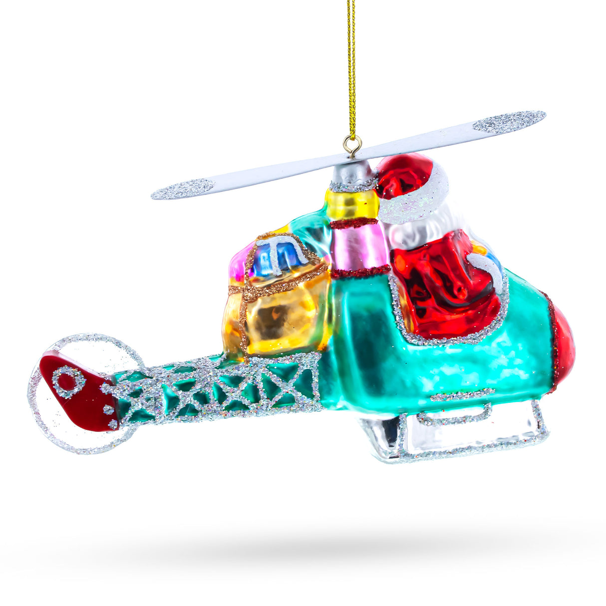 Buy Christmas Ornaments > Transportation > Santa by BestPysanky Online Gift Ship