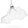 Car Clear Glass Christmas Ornament in Clear color Figurine