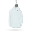 Glass Cozy Hoodie - Clear Blown Glass Christmas Ornament in Clear color