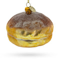Bread Loaf Glass Christmas Ornament in Brown color Figurine