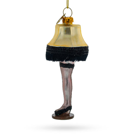 Iconic Leg Lamp - Blown Glass Christmas Ornament in Multi color,  shape