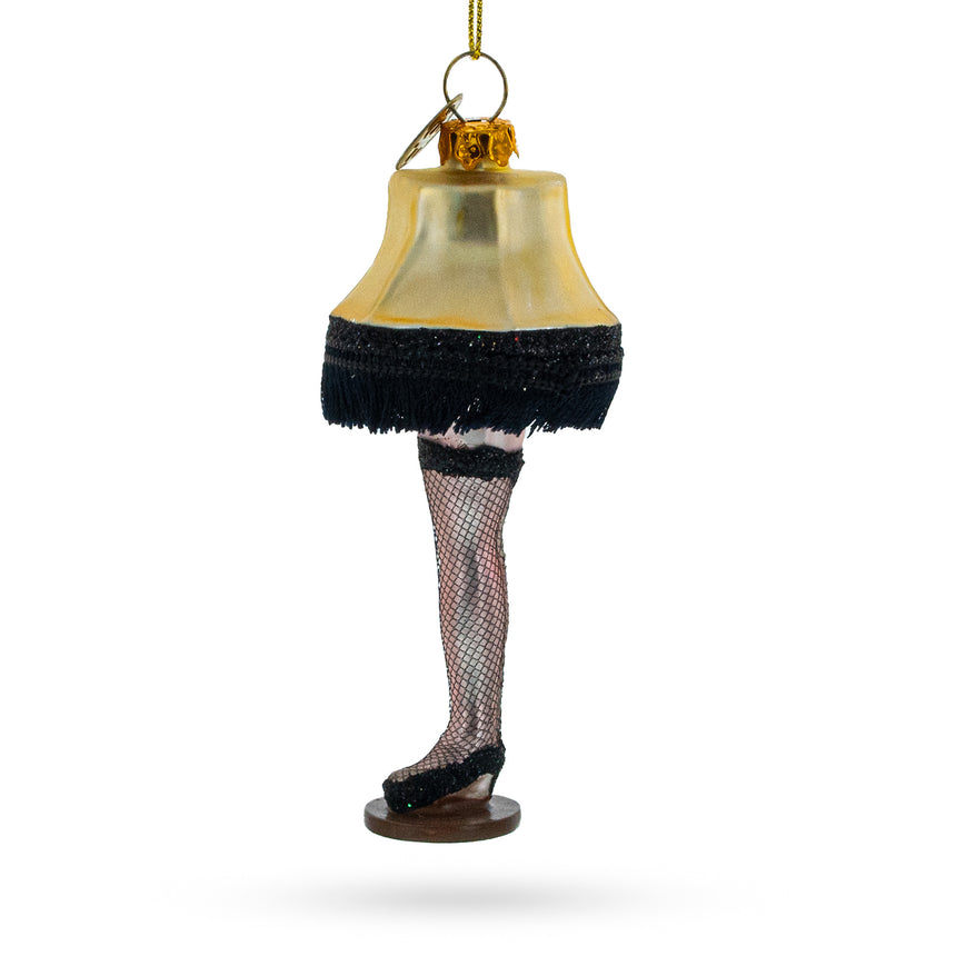 Iconic Leg Lamp Blown Glass Christmas Ornament in Multi color