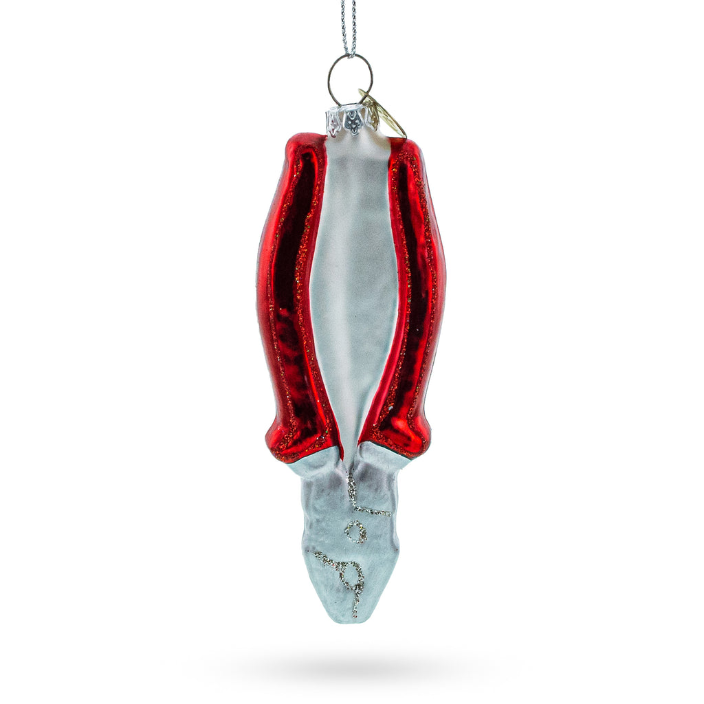 Pliers Glass Christmas Ornament in Multi color Figurine