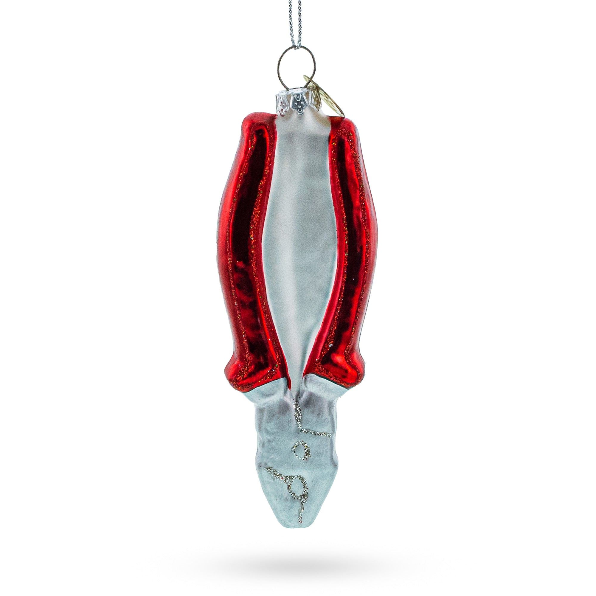 Pliers Glass Christmas Ornament in Multi color Figurine