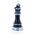 Queen Chess Glass Christmas Ornament in Black color Figurine