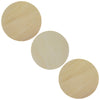 Wood 3 Unfinished Wooden Circle Shapes Cutouts DIY Crafts 4 Inches in Beige color Round