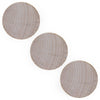 Wood 3 Unfinished Wooden Circle Disks Shapes Cutouts DIY Crafts 2 Inches in Beige color