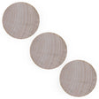 3 Unfinished Wooden Circle Disks Shapes Cutouts DIY Crafts 2 Inches in Beige color,  shape