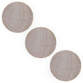 3 Unfinished Wooden Circle Disks Shapes Cutouts DIY Crafts 2 Inches in Beige color