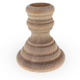 Unfinished Blank Wooden Egg Stand or Candle Holder 2.6 Inches in Beige color