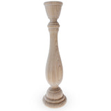 Unfinished Blank Wooden Egg Stand or Candle Holder 9 Inches in Beige color
