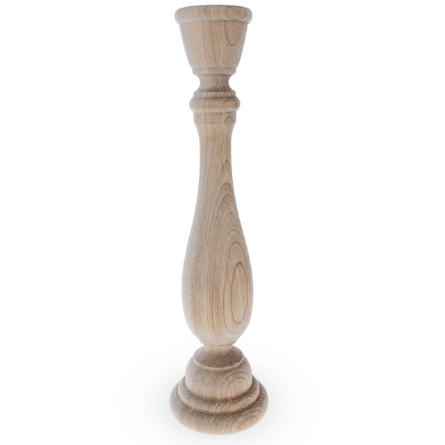 Unfinished Blank Wooden Egg Stand or Candle Holder 9 Inches in Beige color