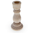 Unfinished Blank Wooden Egg Stand or Candle Holder 3 Inches in Beige color