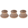 Set of 3 Unfinished Wooden Egg Stands Holders Displays 1.15 Inch Tall in Beige color